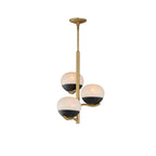 Maxim Lighting 24643MRBKNAB Black,Natural Aged Brass Lucerne-entry Foyer Pendant Image 1