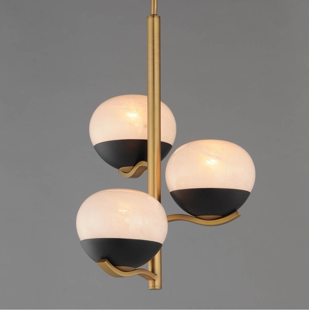 Maxim Lighting 24643MRBKNAB Black,Natural Aged Brass Lucerne-entry Foyer Pendant Image 2