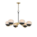 Maxim Lighting 24646MRBKNAB Black,Natural Aged Brass Lucerne-single-tier Chandelier Image 1
