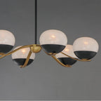 Maxim Lighting 24646MRBKNAB Black,Natural Aged Brass Lucerne-single-tier Chandelier Image 2