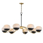 Maxim Lighting 24648MRBKNAB Black,Natural Aged Brass Lucerne-chandelier Image 1