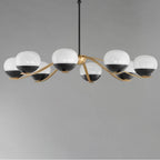 Maxim Lighting 24648MRBKNAB Black,Natural Aged Brass Lucerne-chandelier Image 2
