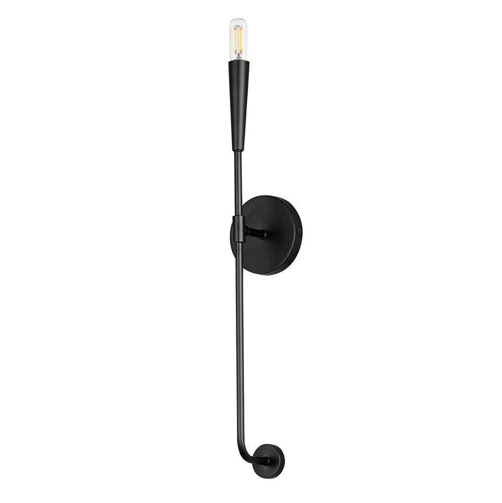 Maxim Lighting 24811BK Black Vela 1-light Sconce Image 1