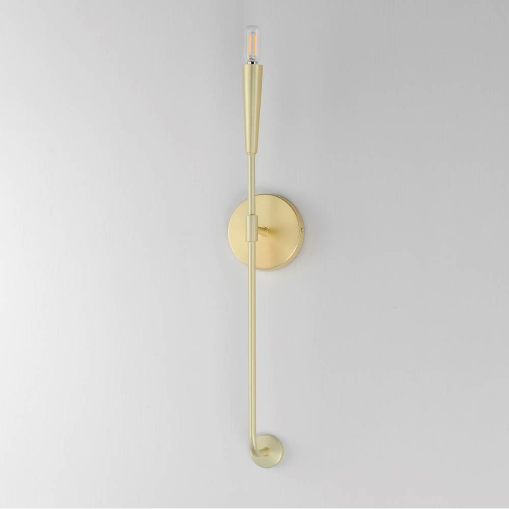 Maxim Lighting 24811SBR Satin Brass Vela 1-light Sconce Image 2
