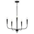 Maxim Lighting 24815BK Black Vela 5-light Chandelier Image 1