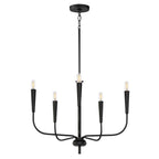 Maxim Lighting 24815BK Black Vela 5-light Chandelier Image 1