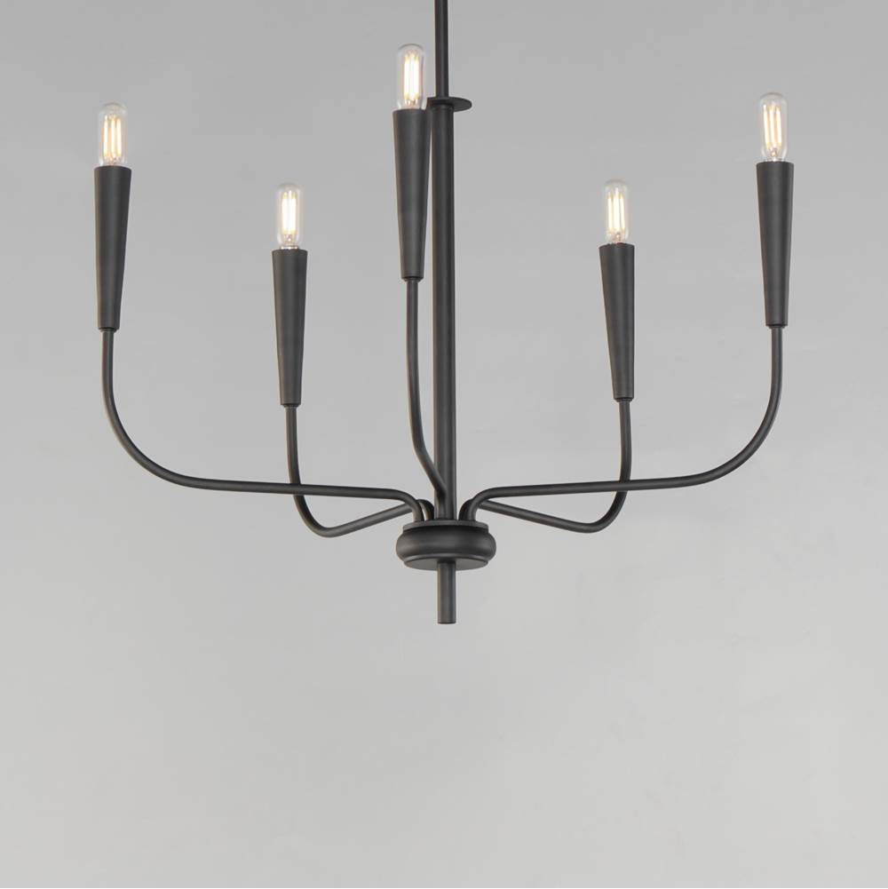 Maxim Lighting 24815BK Black Vela 5-light Chandelier Image 3