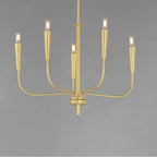 Maxim Lighting 24815SBR Satin Brass Vela 5-light Chandelier Image 3