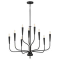 Maxim Lighting 24819BK Black Vela 9-light Chandelier Image 1