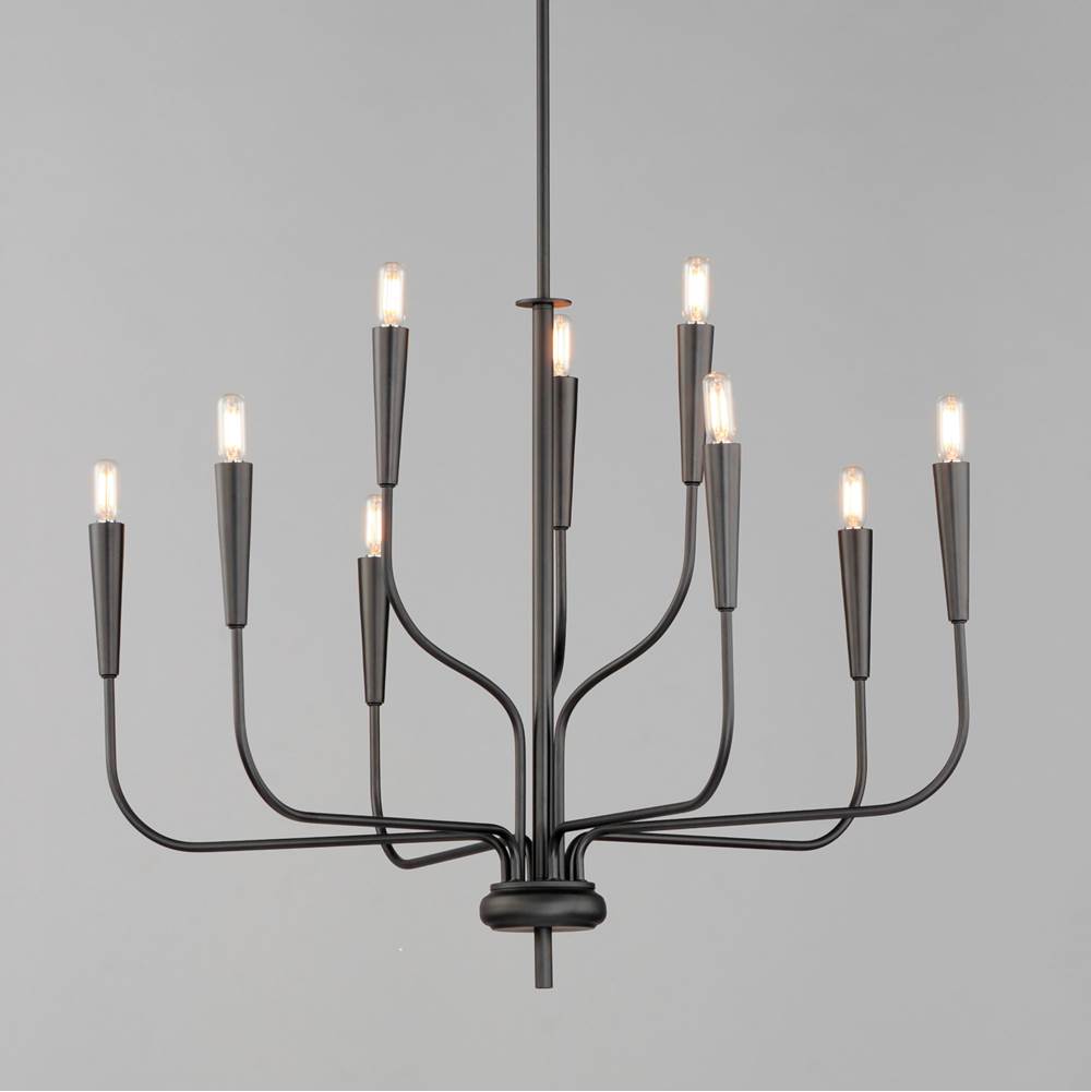 Maxim Lighting 24819BK Black Vela 9-light Chandelier Image 3