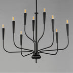 Maxim Lighting 24819BK Black Vela 9-light Chandelier Image 2