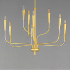Maxim Lighting 24819SBR Satin Brass Vela 9-light Chandelier Image 3