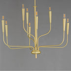 Maxim Lighting 24819SBR Satin Brass Vela 9-light Chandelier Image 2
