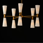 Maxim Lighting 24825SWBKNAB Black,Natural Aged Brass Krevat 10-light Chandelier Image 3