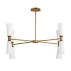 Maxim Lighting 24828SWBKNAB Black,Natural Aged Brass Krevat 8-light Chandelier Image 1