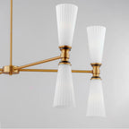Maxim Lighting 24828SWBKNAB Black,Natural Aged Brass Krevat 8-light Chandelier Image 3