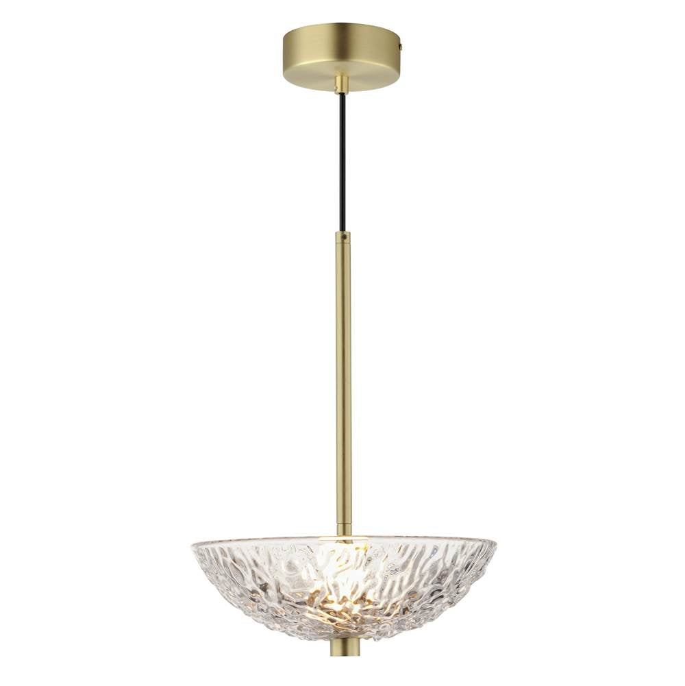 Maxim Lighting 24981TCSBR Satin Brass Metropolis Single Pendant Image 1