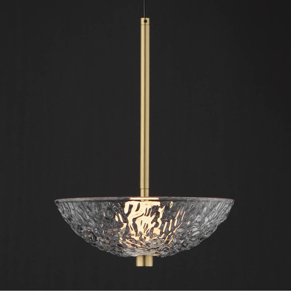 Maxim Lighting 24981TCSBR Satin Brass Metropolis Single Pendant Image 3