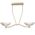 Maxim Lighting 24982TCSBR Satin Brass Metropolis 2-light Linear Pendant Image 1