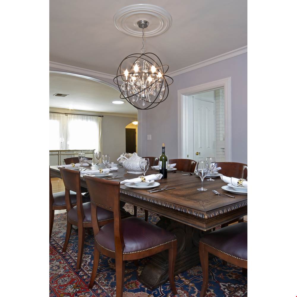 Maxim Lighting 25144ARPN Anthracite,Polished Nickel Orbit 6-light Pendant Image 3