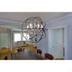 Maxim Lighting 25144ARPN Anthracite,Polished Nickel Orbit 6-light Pendant Image 2