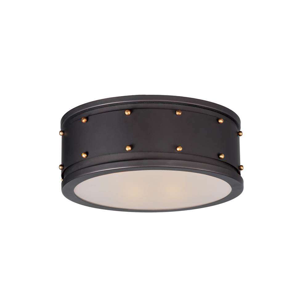 Maxim Lighting 25160OIAB  Trestle 2-light Flush Mount Image 1