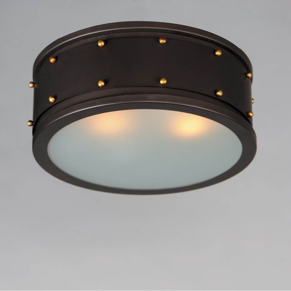 Maxim Lighting 25160OIAB  Trestle 2-light Flush Mount Image 3