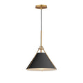 Maxim Lighting 25229BKNAB Black,Natural Aged Brass Lucas Single Pendant Image 1