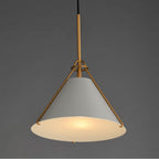 Maxim Lighting 25229LFGNAB Light French Gray,Natural Aged Brass Lucas Single Pendant Image 3