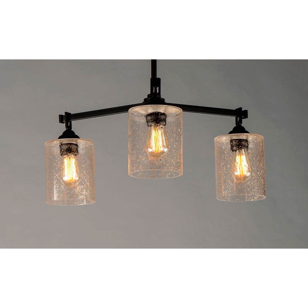 Maxim Lighting 25273SSBZ Bronze Stonehenge 3-light Chandelier Image 2