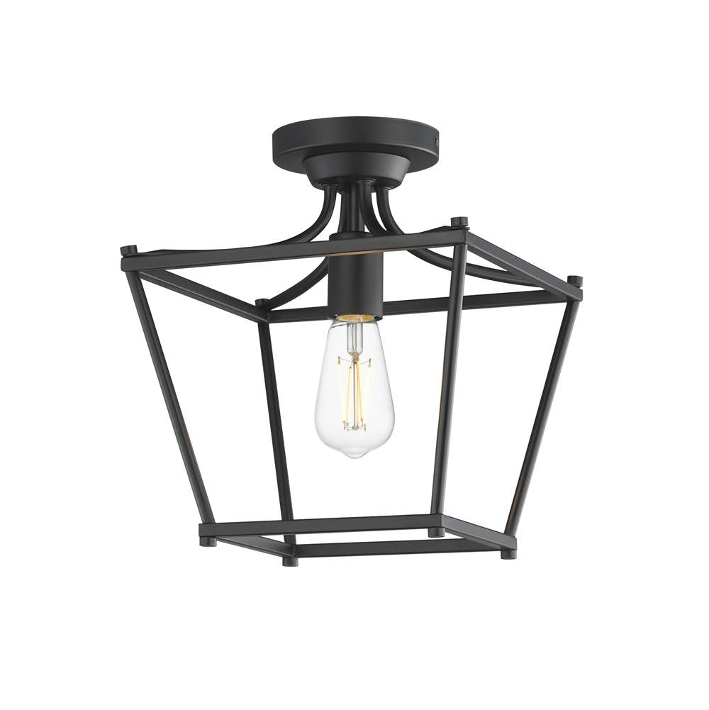 Maxim Lighting 25311BK Black Clifton Single Pendant / Semi-flush Image 1