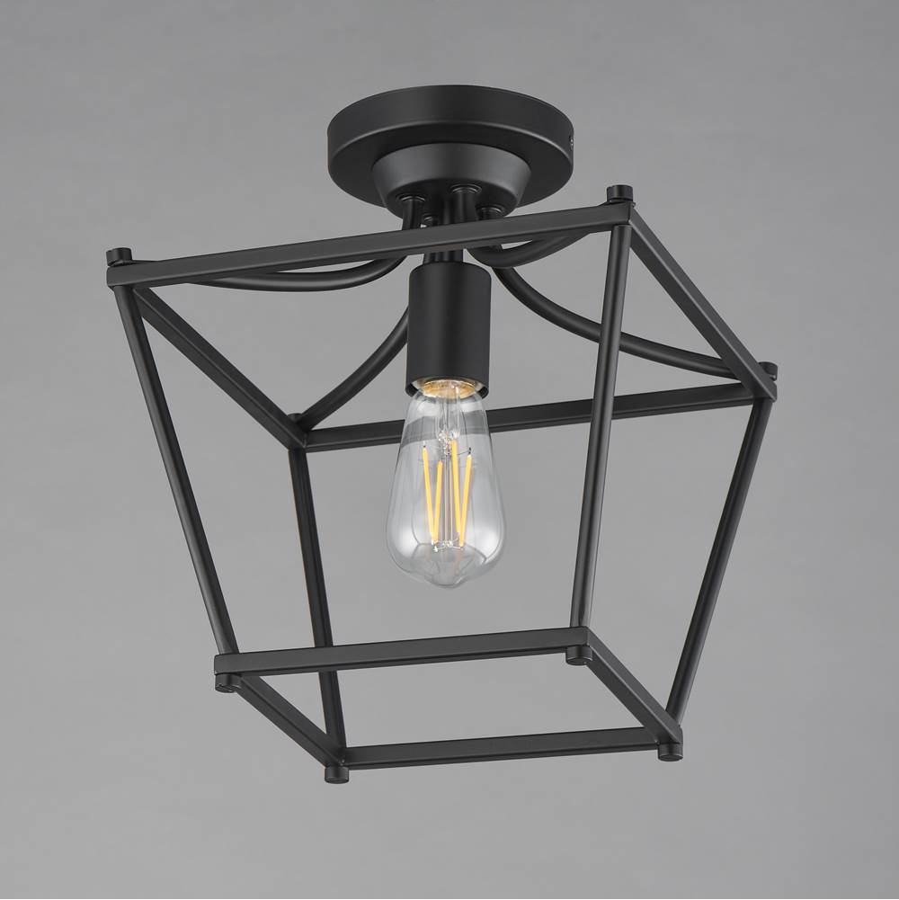 Maxim Lighting 25311BK Black Clifton Single Pendant / Semi-flush Image 3