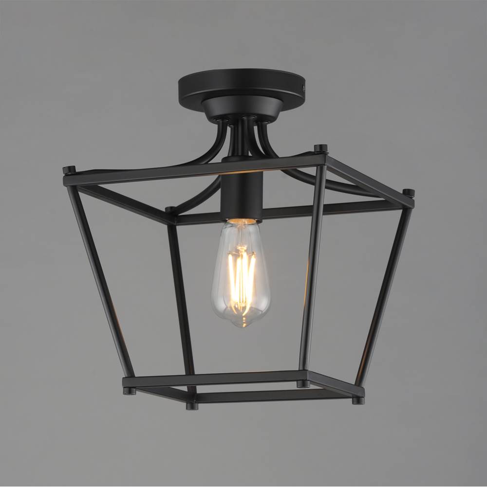 Maxim Lighting 25311BK Black Clifton Single Pendant / Semi-flush Image 2