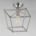 Maxim Lighting 25311SN Satin Nickel Clifton Single Pendant / Semi-flush Image 3