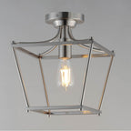 Maxim Lighting 25311SN Satin Nickel Clifton Single Pendant / Semi-flush Image 2