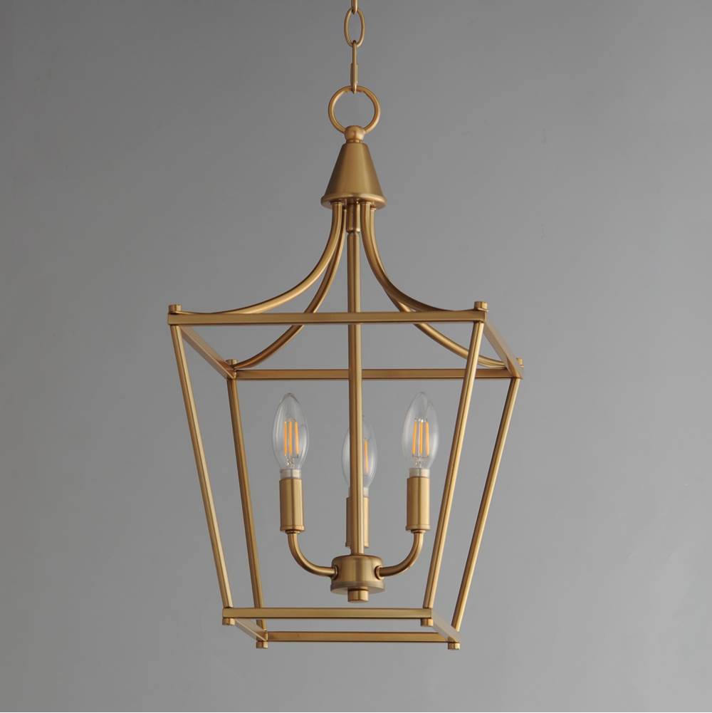 Maxim Lighting 25313NAB Natural Aged Brass Clifton 3-light Pendant Image 3