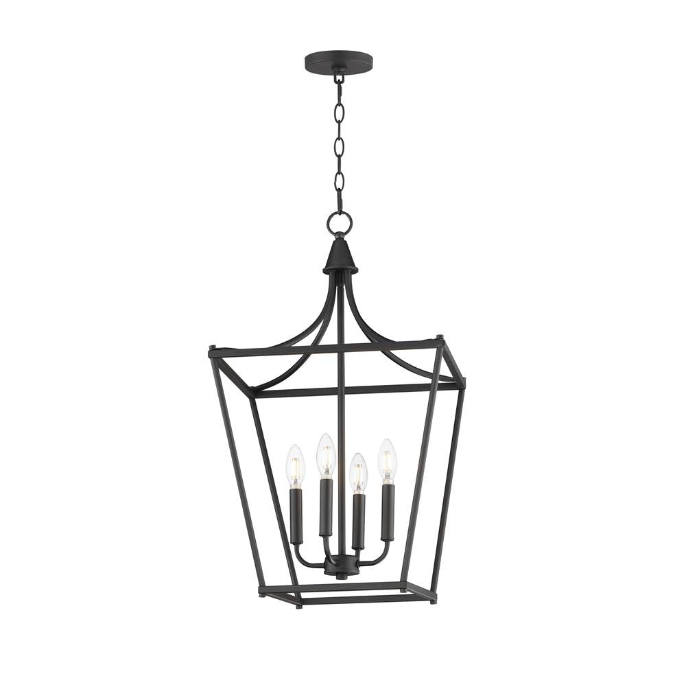 Maxim Lighting 25314BK Black Clifton 4-light Pendant Image 1
