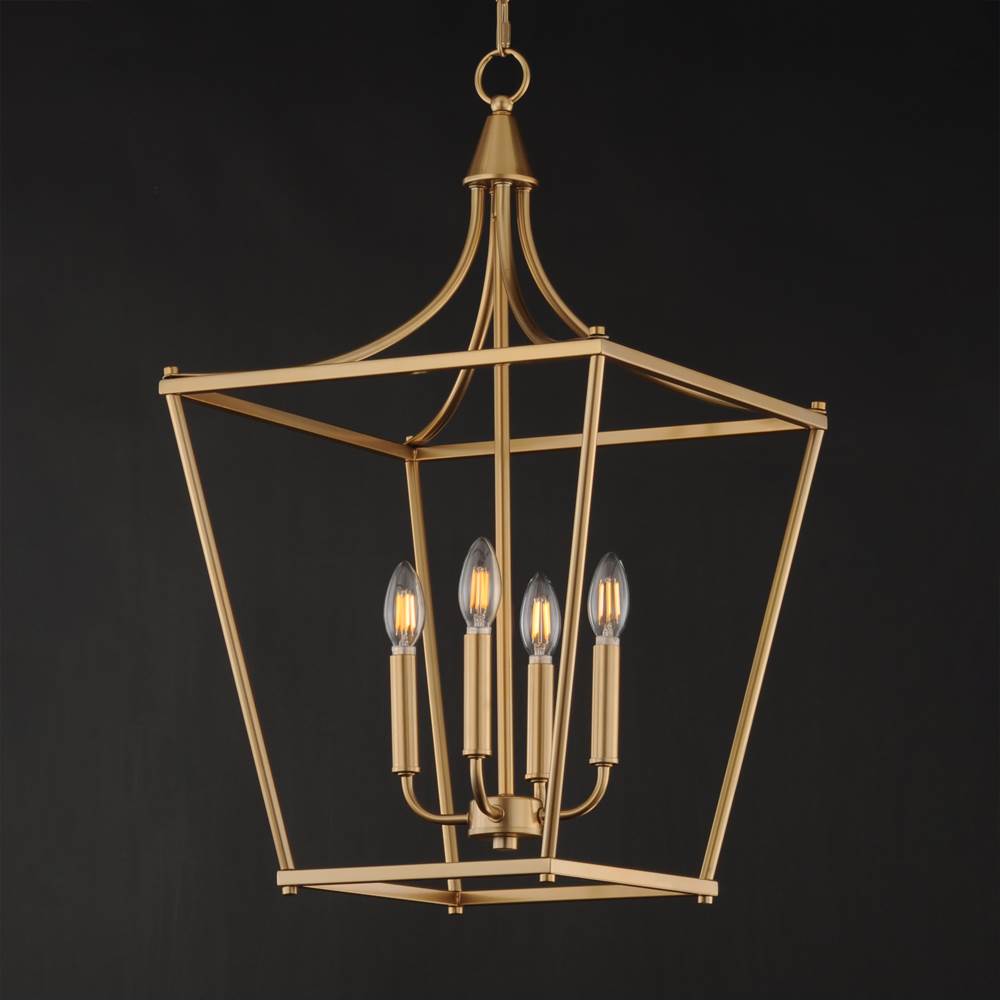 Maxim Lighting 25314NAB Natural Aged Brass Clifton 4-light Pendant Image 3