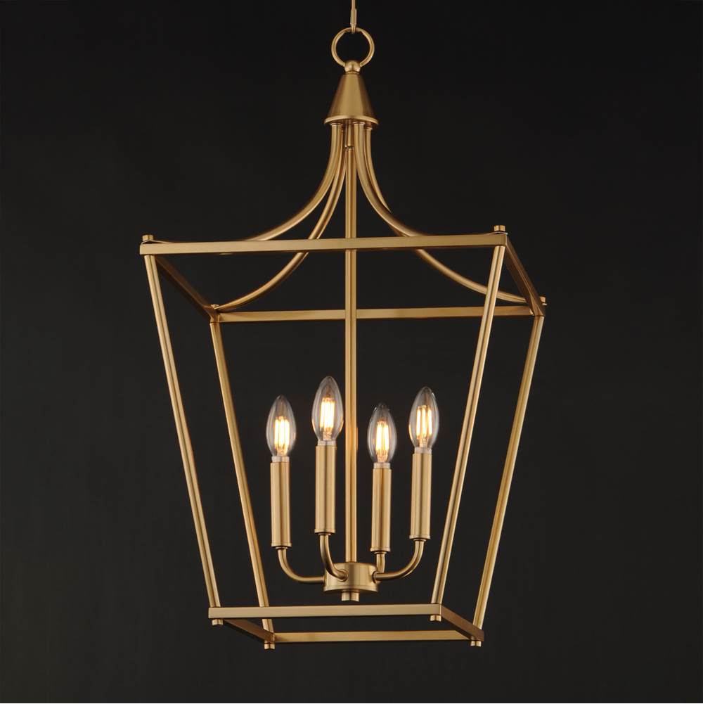 Maxim Lighting 25314NAB Natural Aged Brass Clifton 4-light Pendant Image 2