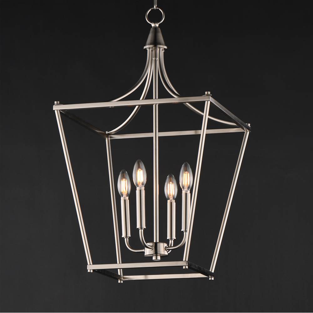 Maxim Lighting 25314SN Satin Nickel Clifton 4-light Pendant Image 2