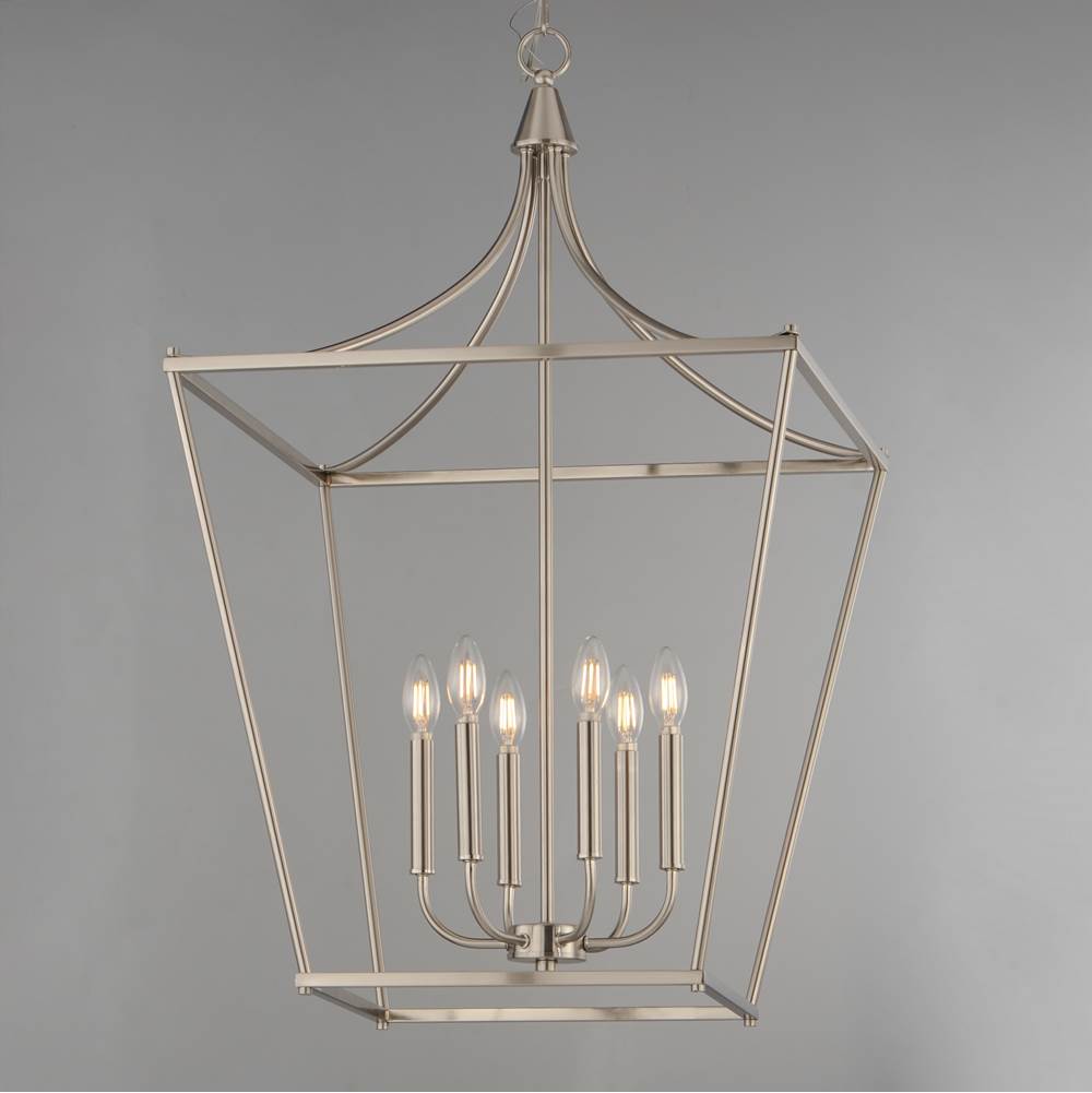 Maxim Lighting 25316SN Satin Nickel Clifton 6-light Pendant Image 2