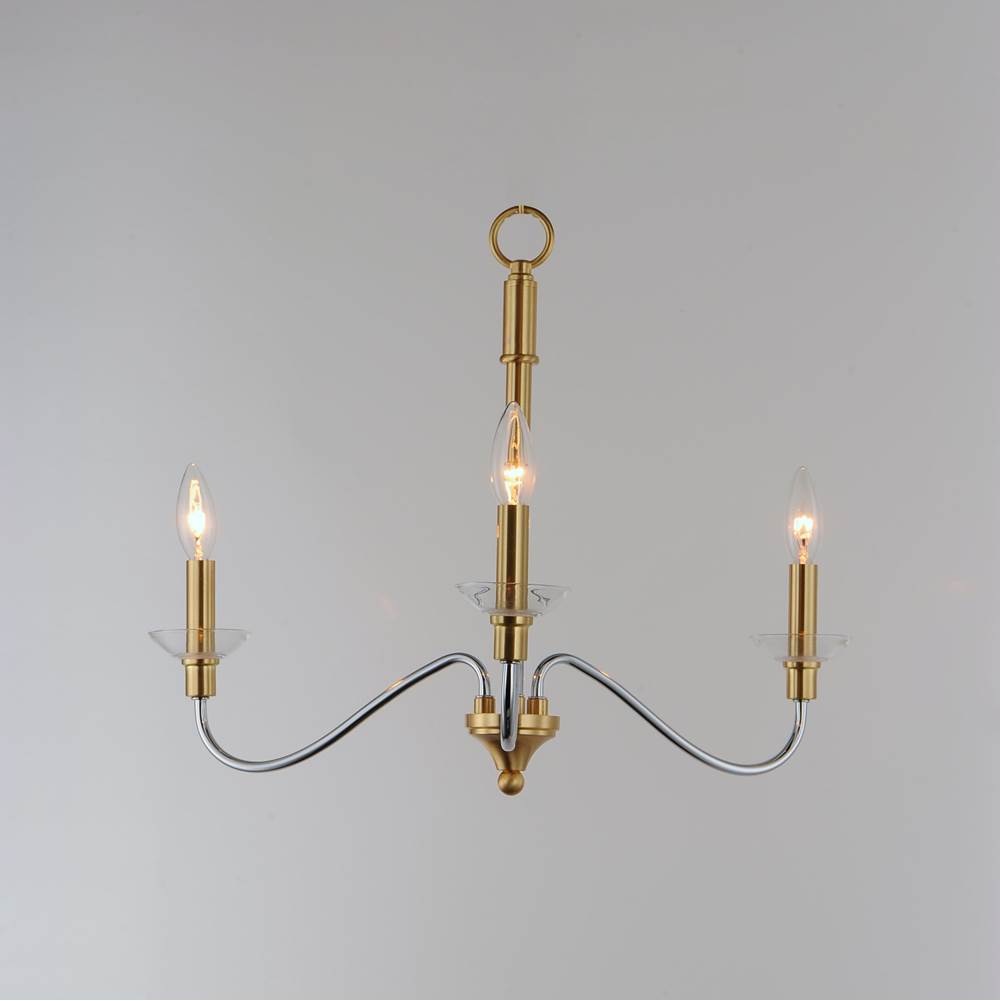 Maxim Lighting 25373CLPCSBR  Clarion 3-light Pendant Image 3