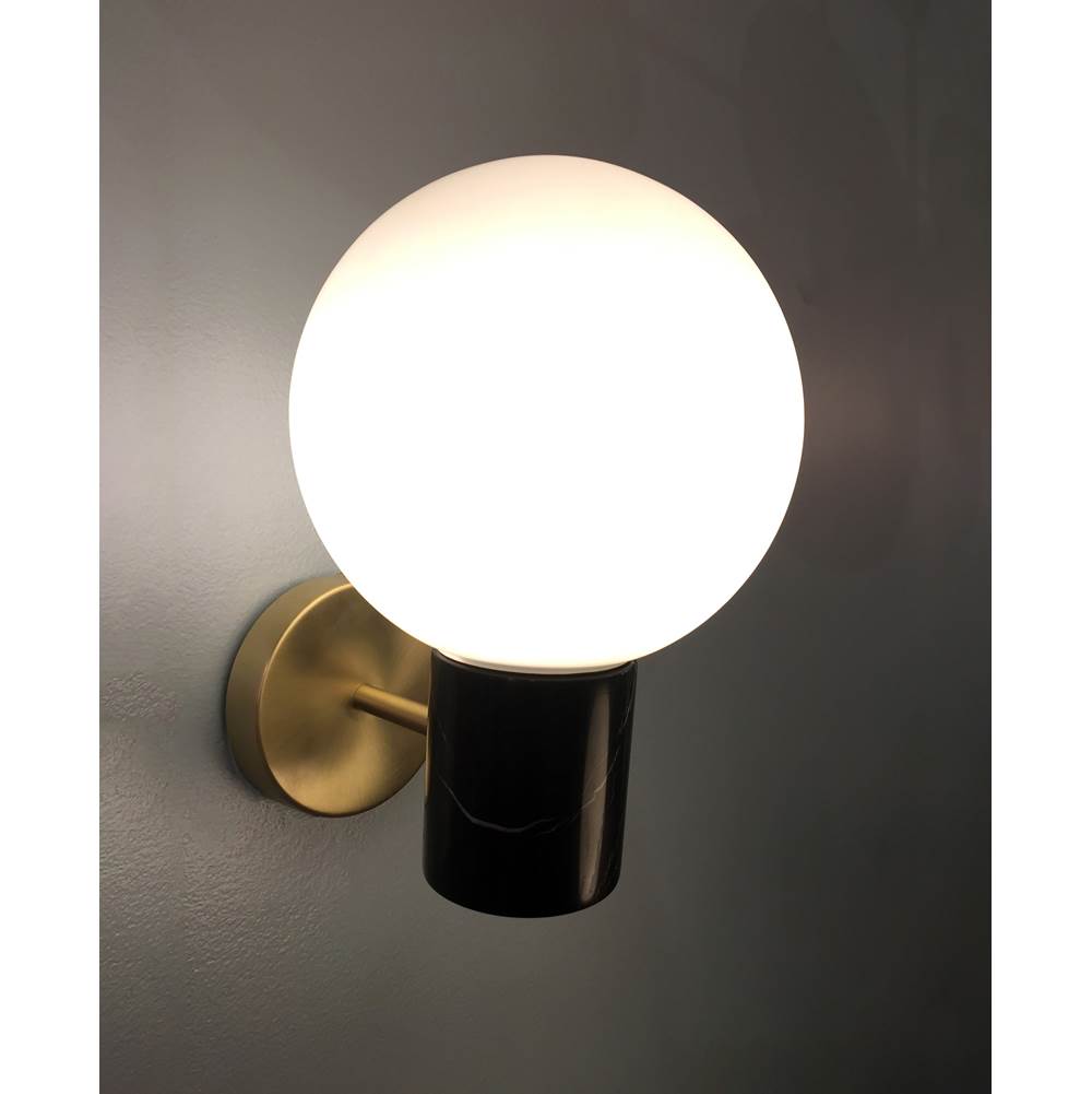Maxim Lighting 26030SWSBRBK Satin Brass,Black Vesper 1-light Wall Sconce Image 3
