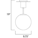 Maxim Lighting 26031SWSBRBK Satin Brass,Black Vesper 1-light Semi-flush Image 2