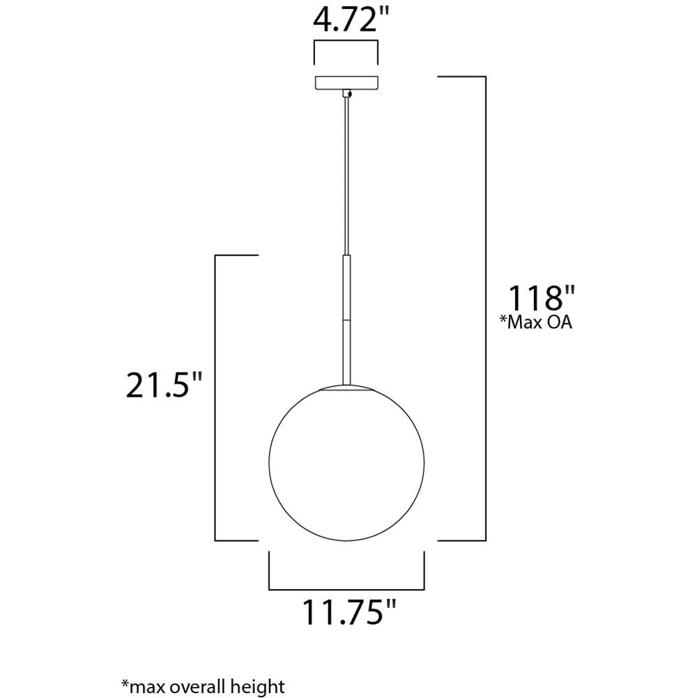 Maxim Lighting 26034SWSBRBK Satin Brass,Black Vesper 1-light Pendant Image 2