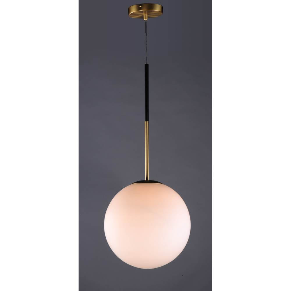 Maxim Lighting 26034SWSBRBK Satin Brass,Black Vesper 1-light Pendant Image 3