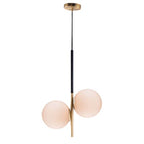 Maxim Lighting 26035SWSBRBK Satin Brass,Black Vesper 2-light Pendant Image 1