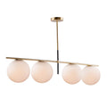 Maxim Lighting 26036SWSBRBK Satin Brass,Black Vesper 4-light Pendant Image 1