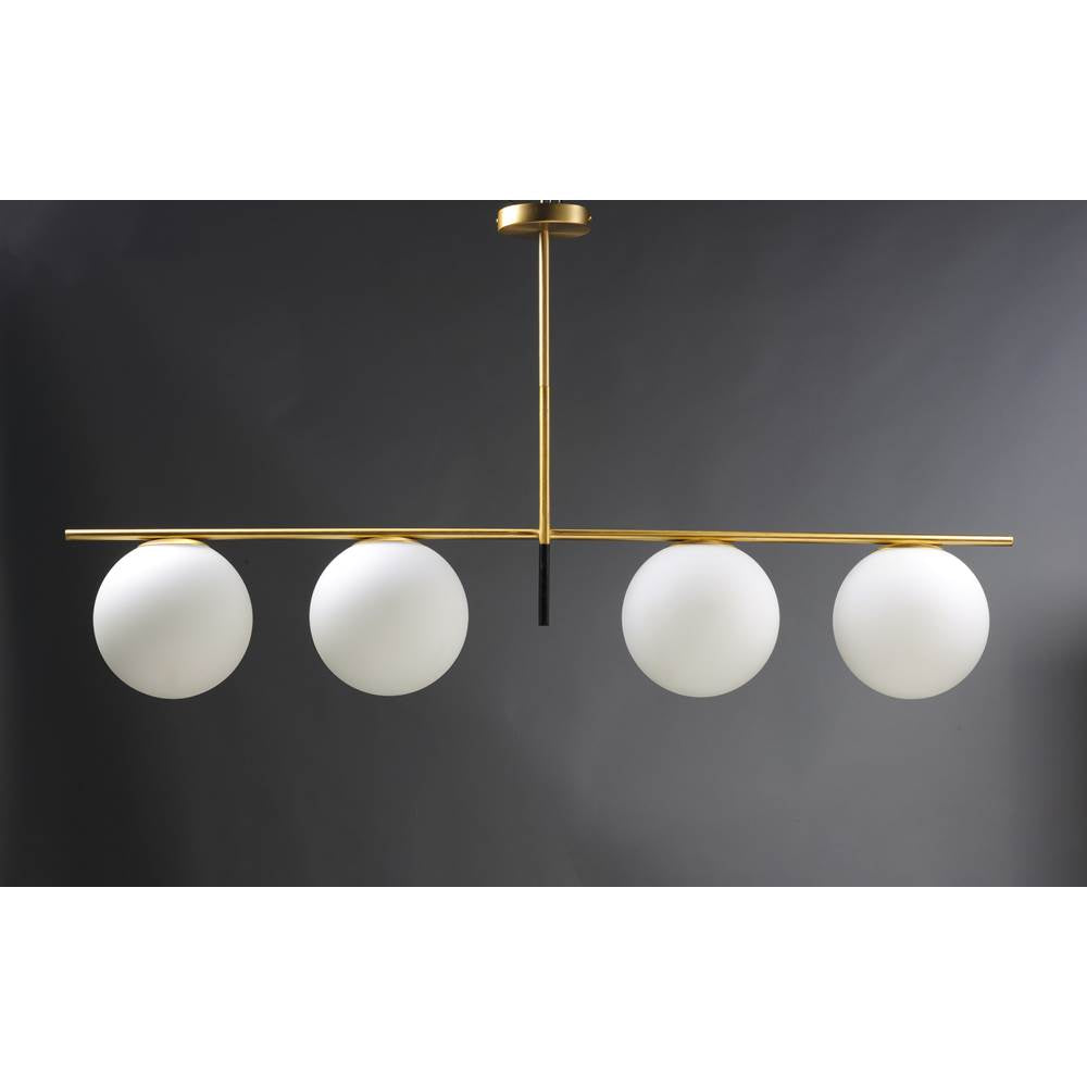 Maxim Lighting 26036SWSBRBK Satin Brass,Black Vesper 4-light Pendant Image 4