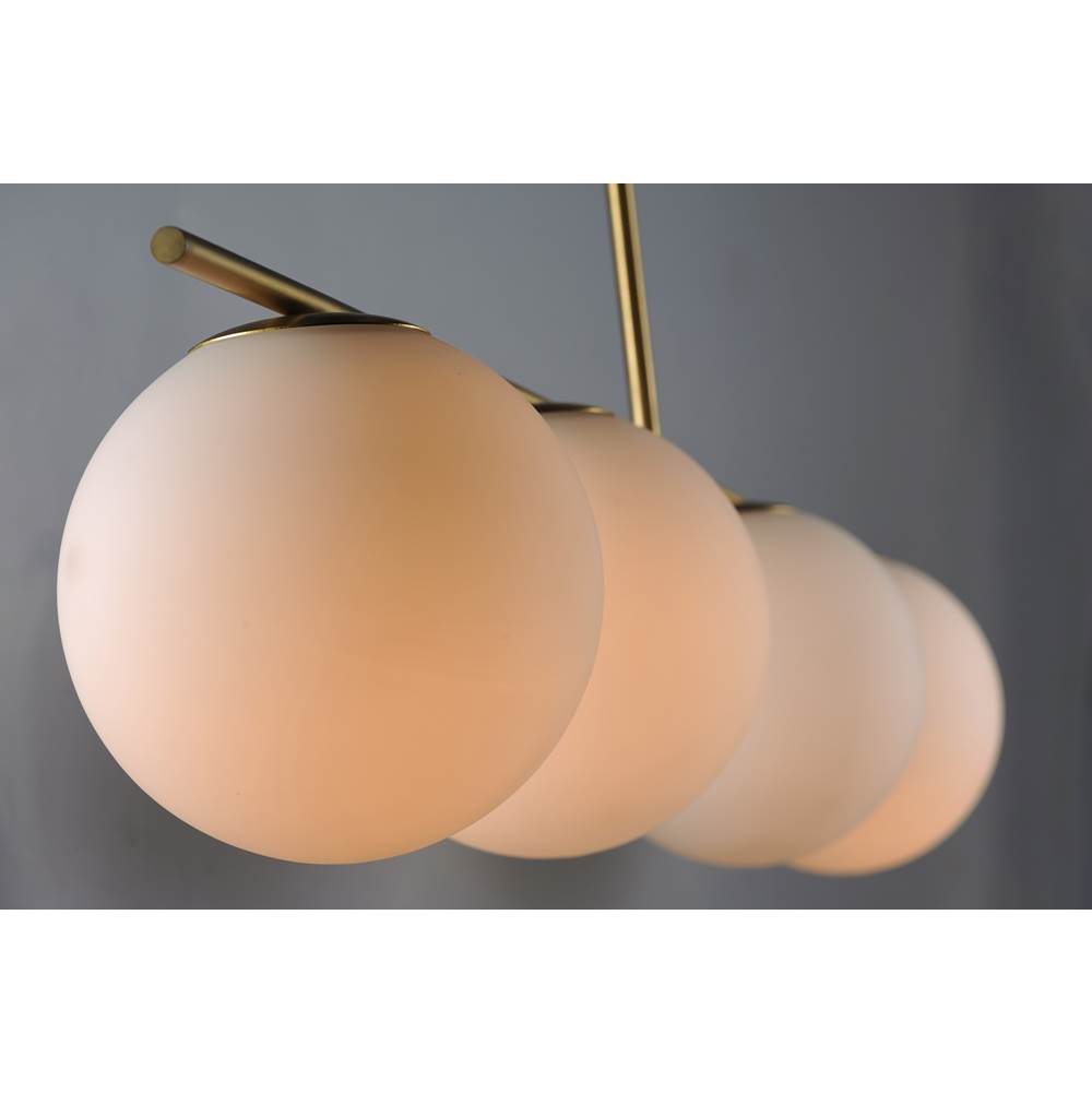 Maxim Lighting 26036SWSBRBK Satin Brass,Black Vesper 4-light Pendant Image 3